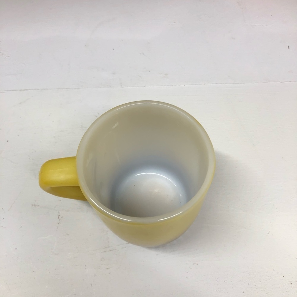 ANCHOR Hocking Fire King Yellow/Brown Ombre Coffee/Tea Mug O347 - Picture 4 of 5